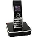 DeTeWe Style 200 Strahlungsarmes schnurloses DECT-Telefon, schwarz-silber
