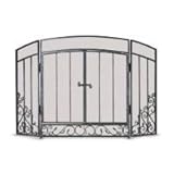Pilgrim 1932 Brushed Bronze Renaissance Folding Screen with Door