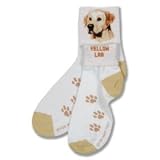 Yellow Labrador Retriever Roll Down Sock