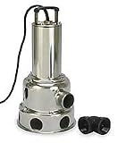 Dayton 2JGA4 Submersible Sewage Pump, 4/10 HP, 115 Volt
