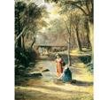 Landscape With Children By a Brook Art Print Poster By Francis Danby, 33 ' x 26 '