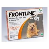 6 PACK Frontline Plus Orange: For Dogs up to 22 lbs.