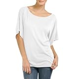 Michael Stars Slub Jersey OffShoulder Dolman Top One Size White