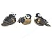 Accent Design Floral and Garden Accents Medium Bird Lark 2 3/4 Hunter/Taupe/Purple/Brown Image