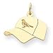 14K Baltimore Orioles Med Baseball Cap Charm
