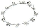 Ankle Jewelry Silver Anklet Bracelet Pairs 32 gms. 10 " (sanklt018)