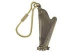 ハープ アンティークブラス キーホルダー　Harp Antique Brass Keychainの画像