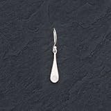 Sterling Silver Tear Drop CZ (Cubic Zirconia) Dangle Earrings - Pair