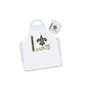 New Orleans Saints Apron and Mitt Set by -
