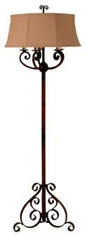 Uttermost 28610 Traditional / Classic Silver Floor Lamp