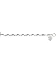 Sterling Silver Sweetheart .015CTW 7.5"Bracelet With Box by US Gems