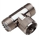 "Coaxial T Adapter, UHF Female / Male / Female"
