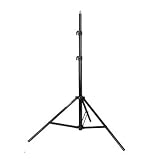 Opteka LS1000 10' Black Aluminum Adjustable Heavy Duty Light Stand with Case (supports up to 14 lbs)