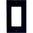 Leviton 80401-E Standard Size Thermoset Device Mount 1-Gang Decora/GFCI Device Decora Wallplate, Black
