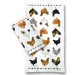 Hen Rooster Chicken Barnyard Farm Home Decor 17 X 31 Kitchen Linen Tea Towel 2pc Set By Marjolein Bastin