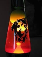 Lava Lite 2303-4001 Radiant Rasta Lamp, 14-1/2-Inch, Tinted