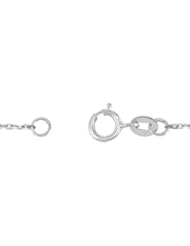 Diamond Cut Cable Chain 14K White Ch123 20 Inch