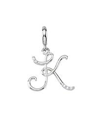 Script Inital Charm Sterling Silver "J" 85556