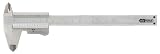 KS Tools 300.0510 Taschen-Messschieber 0-150mm, matt verchromt, mm und Zoll-Teilung