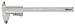 Heimwerken : KS Tools 300.0510 Taschen-Messschieber 0-150mm, matt verchromt, mm und Zoll-Teilung