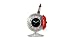 BRAKE DISC TABLE CLOCK WITH DAMPER PEN - Battery alarm clock
