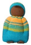 Fair Trade Cuddling Doll - Turquoise Outift