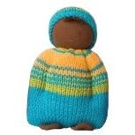 Click here to buy Fair Trade Cuddling Doll - Turquoise Outift by Peppa.