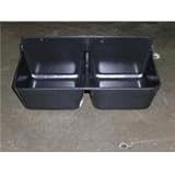 Fortiflex Mineral Feeder for Small Animals, 2-Compartment of 1-3/4-Quart, Black