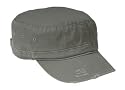 Upscale 100% Cotton Twill Distressed Military Hat Cap - Olive Color