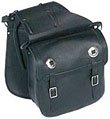 Motorcycle Leather Saddlebags with Concho 14WX12HX5D SD4010