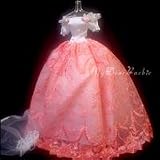 Pink Princess/Wedding GOWN Dress for Barbie Dolls + Veil