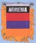 Armenia Window Mirror Hanging Mini Banner Flags - 4