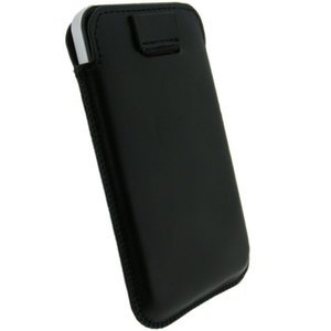 TeckNet Genuine Leather Pouch Case Cover for Apple iPhone 4G & 4GS - Black TeckNet Genuine Leather Pouch Case Cover for Apple iPhone 4G & 4GS - Black