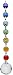 Chakra Chain - Hanging Crystal