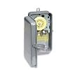 Intermatic T101R 120-Volt SPST 24 Hour Mechanical Time Switch with Steel Grey Metal Outdoor Case