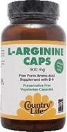 L-Arginine 500mg With B6 Gluten-Free - 100 - VegCap