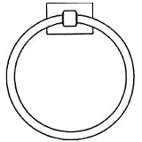 Bright Chrome Freedom Towel Ring