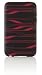 I-Phone 3G-3GS light weight Silicone Case Black with Red Stripes