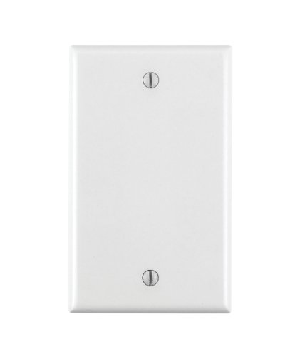 Leviton 88014 1-Gang No Device Blank Wallplate, Standard Size, Thermoset, Box Mount, White Leviton 88014 1-Gang No Device Blank Wallplate, Standard Size, Thermoset, Box Mount, White