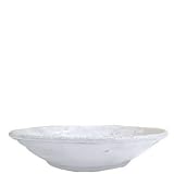 Vietri Incanto White Flower Bowl 9.25 in D (Set of 2)