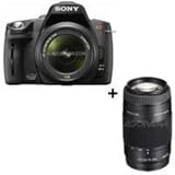 Sony Alpha A390 14.2 Megapixel DSLR Camera with 18-55mm Lens & Sony 75-300m ....