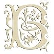 Monogram Embroidered Guest Towel - B - 1 Hand Towel
