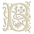 Monogram Embroidered Guest Towel - B - 1 Hand Towel