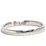 Pompeii3 Inc. 2MM 14K White Gold Milgrain High Polished Wedding Ring Guard Band