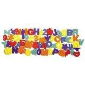 Chenille Kraft 9078 60-Piece mixed sponge set, 3 high letters/numbers/shapes