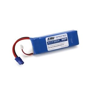 1500mAh 3S 11.1V 20C LiPo, 13AWG EC3 from Toy RC Airplanes