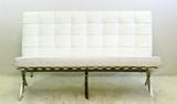 Barcelona - Pavilion Loveseat - Full Italian Leather