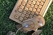 All Natural Green Ergonomic Bamboo Keyboard and Mouse