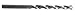 7/32" x 4" Round Hammer Drill Bit, Number of Cutter Heads: 2
