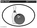Bowling Oval Bumper Sticker